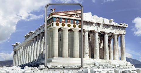 Visita autoguiada de la Acrópolis con AR, audio y representaciones en 3D